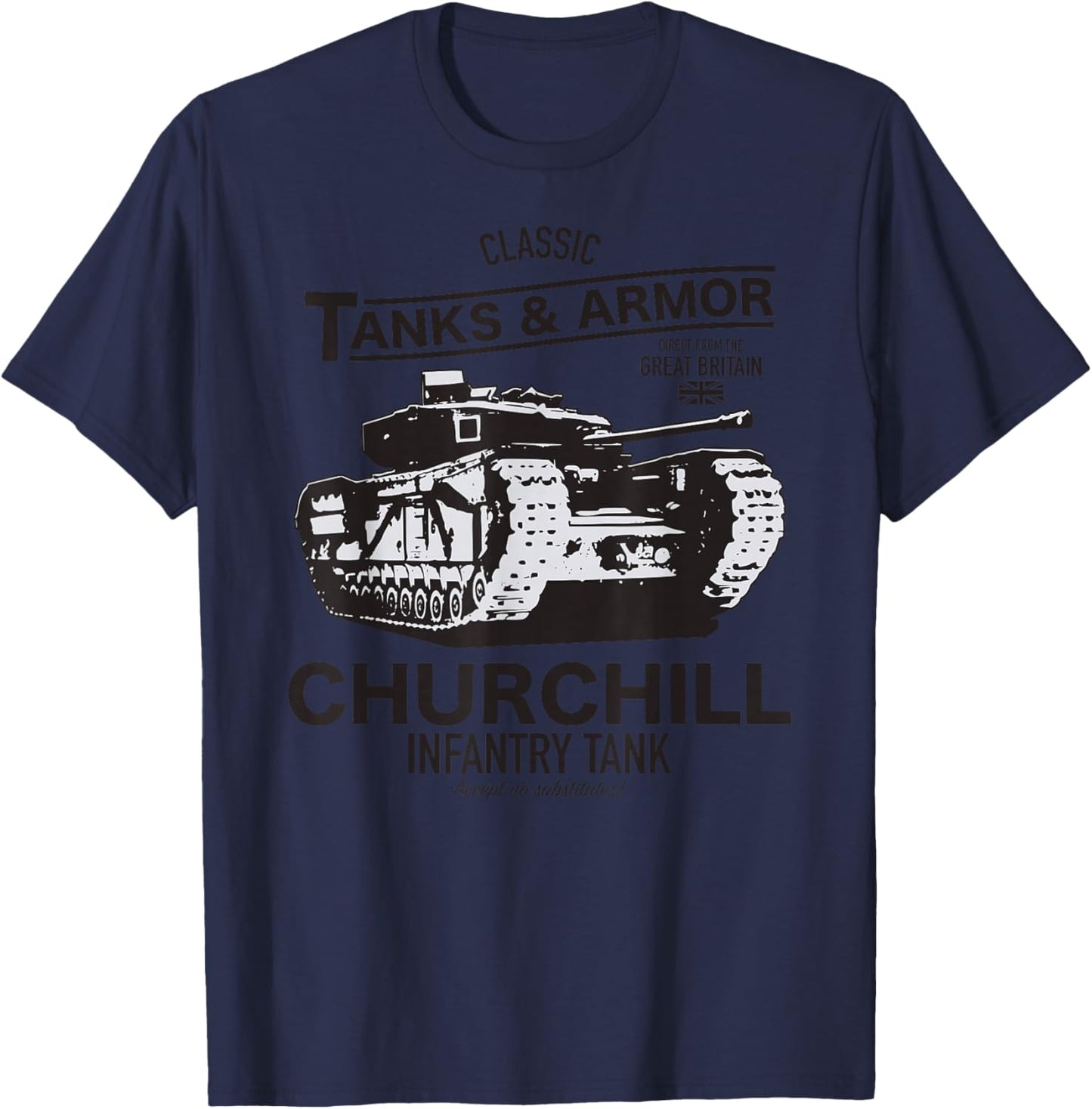 Churchill Tank T-Shirt - T-Shirt | Navy