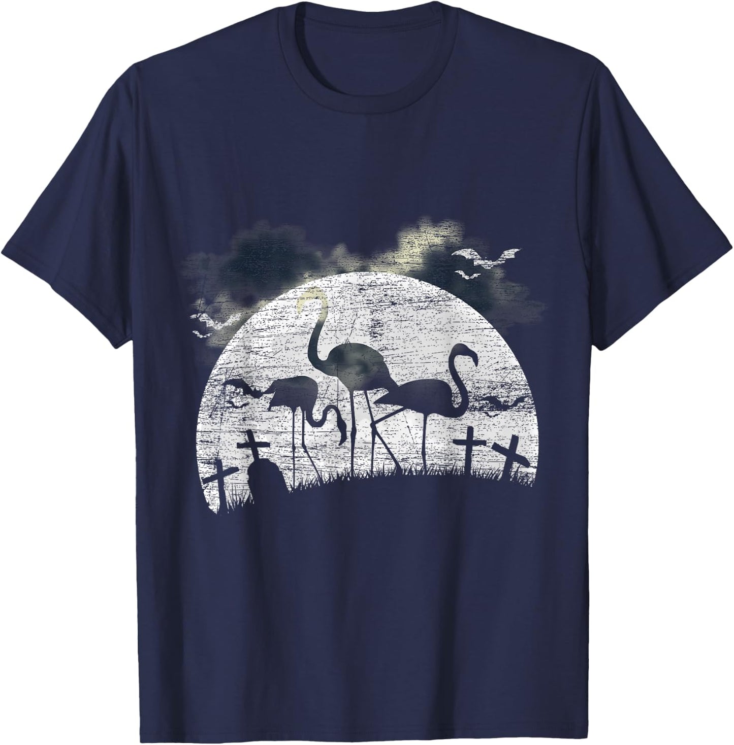 Halloween Flamingo T-Shirt - T-Shirt | Navy