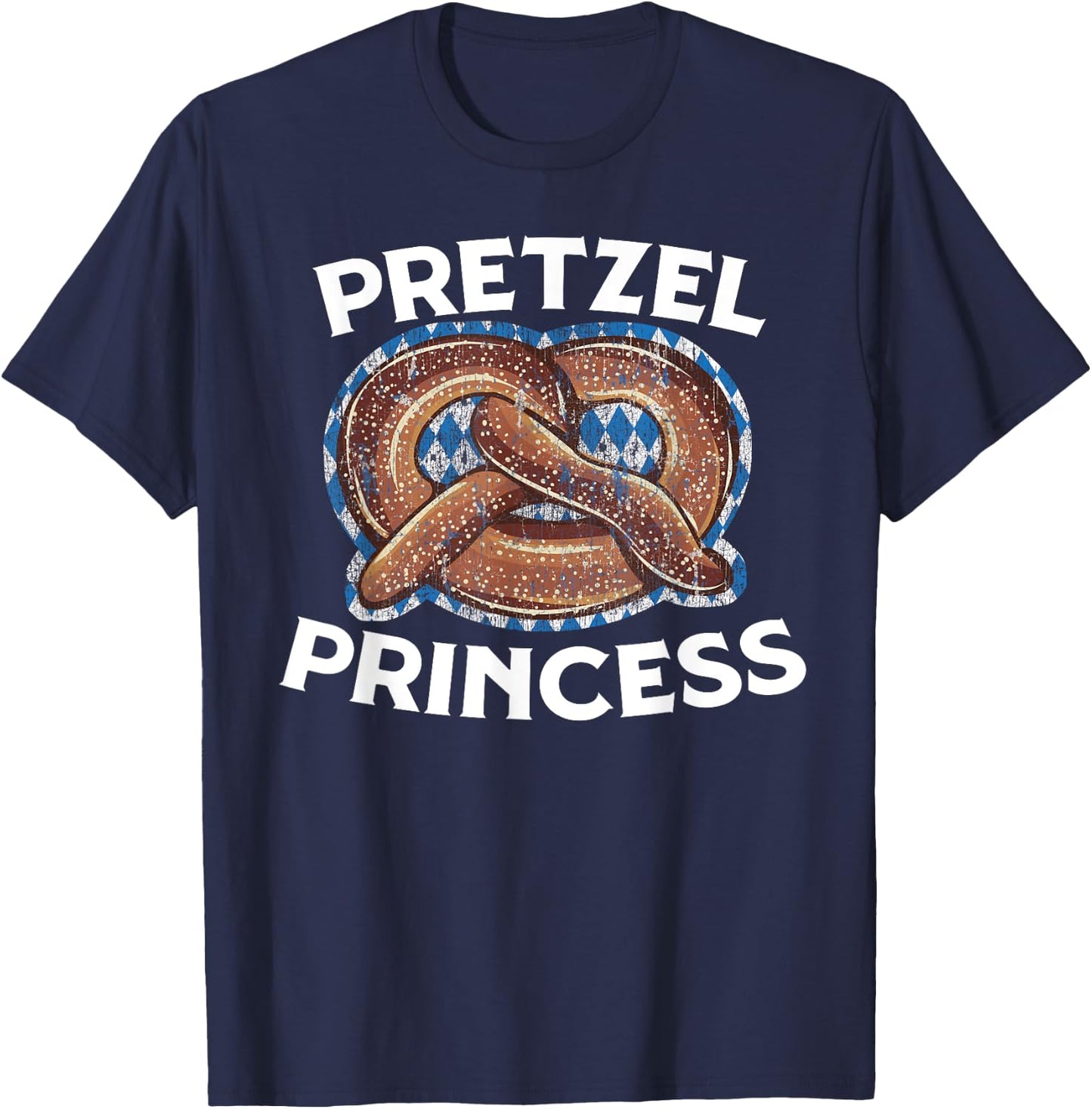 Pretzel Princess - Oktoberfest Bavarian Pretzel T-Shirt - T-Shirt | Navy