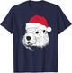 Joyful Groundhog Santa on Groundhog Christmas T-Shirt - T-Shirt | Navy