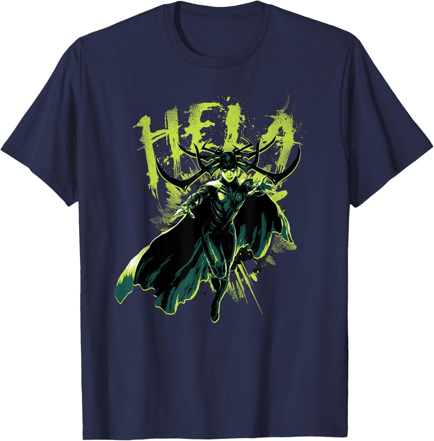 Marvel Hela Thor Ragnarok Goddess of Death T-Shirt - T-Shirt | Navy