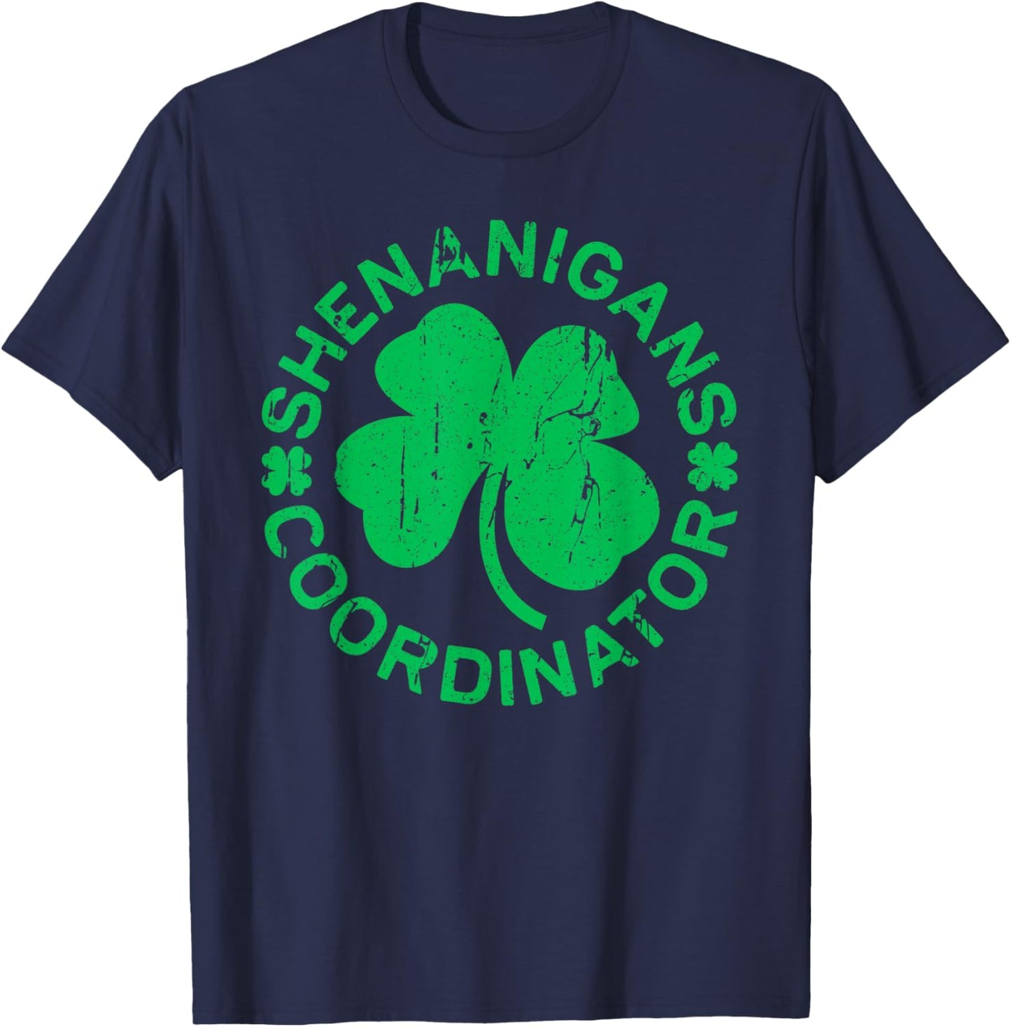 Shenanigans Coordinator Shirt Men Women Kids St Patricks Day T-Shirt - T-Shirt | Navy