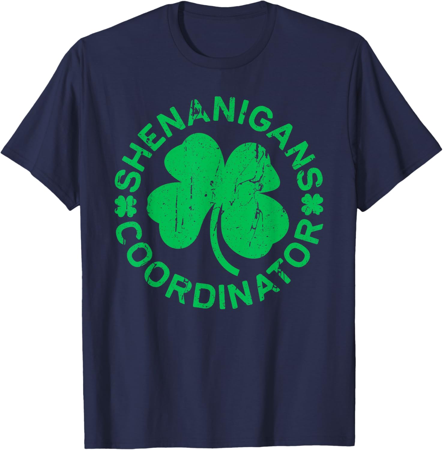 Shenanigans Coordinator Shirt Men Women Kids St Patricks Day T-Shirt - T-Shirt | Navy