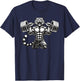 Tiger Powerlifting Weightlifting Gym Workout T-Shirt - T-Shirt | Navy