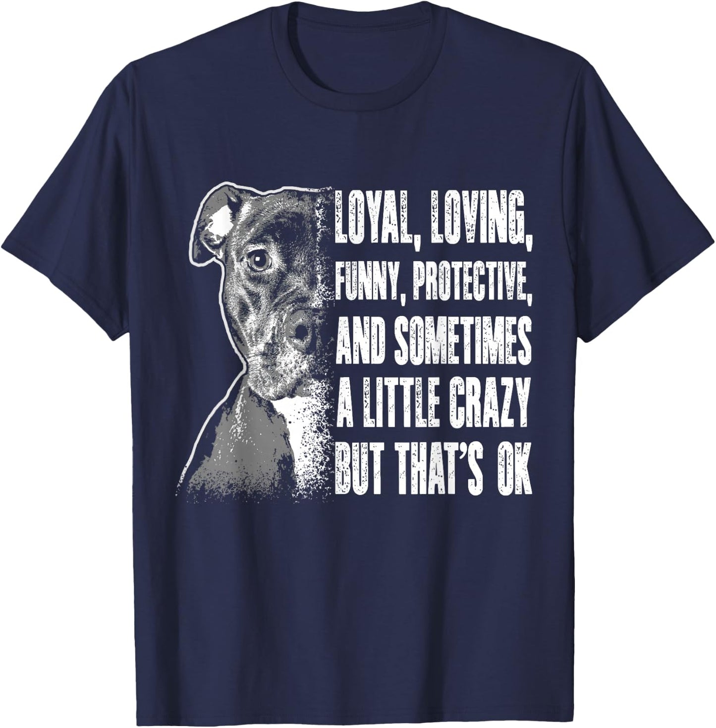 Pitbull Shirts Men Women Pitbull Rescue Shelter Dog Gift T-Shirt - T-Shirt | Navy