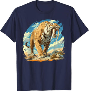Saber-Toothed Tigers Saber-Toothed Tiger T-Shirt - T-Shirt | Navy