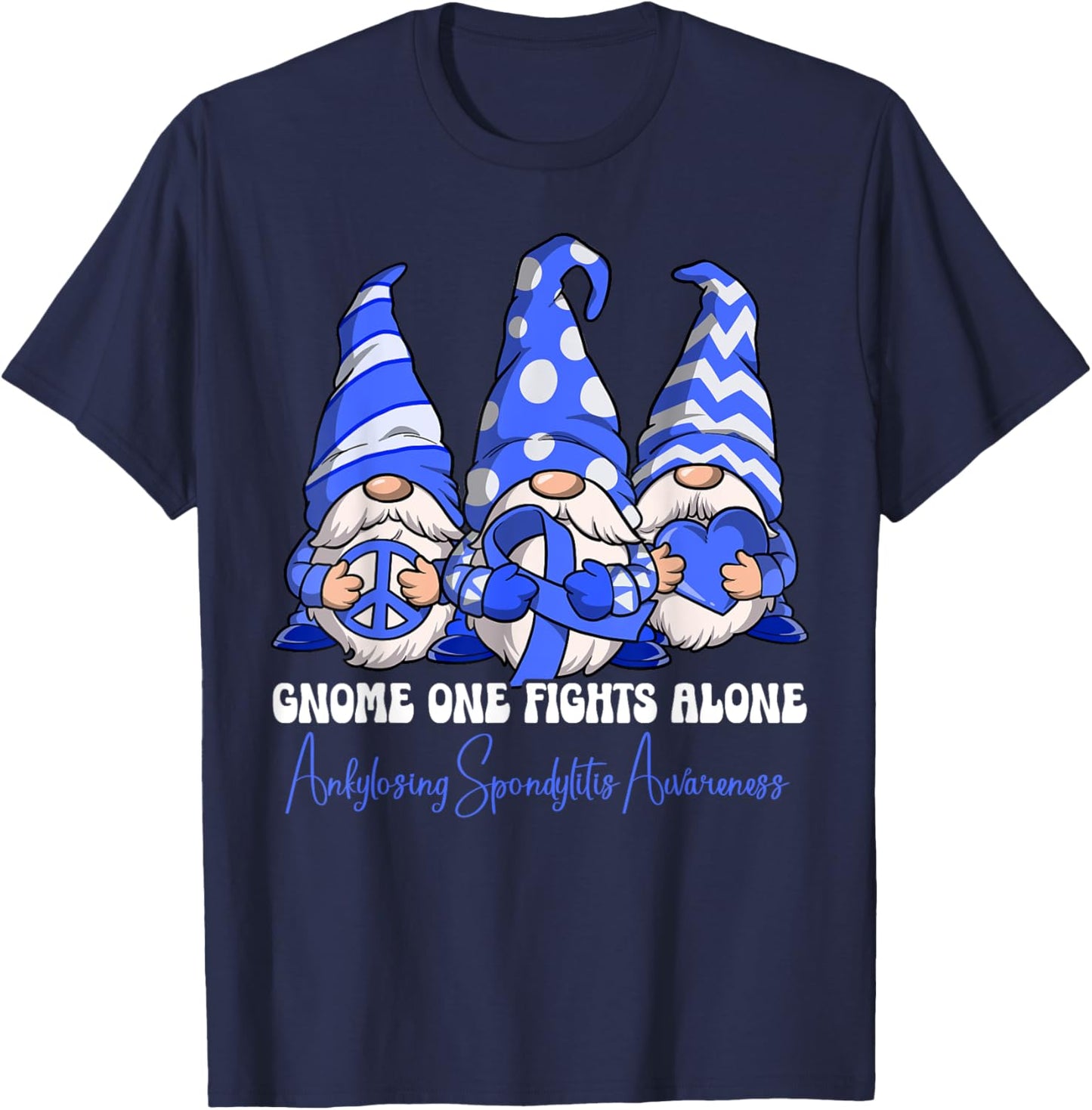 Ankylosing Spondylitis Awareness T-Shirt - T-Shirt | Navy