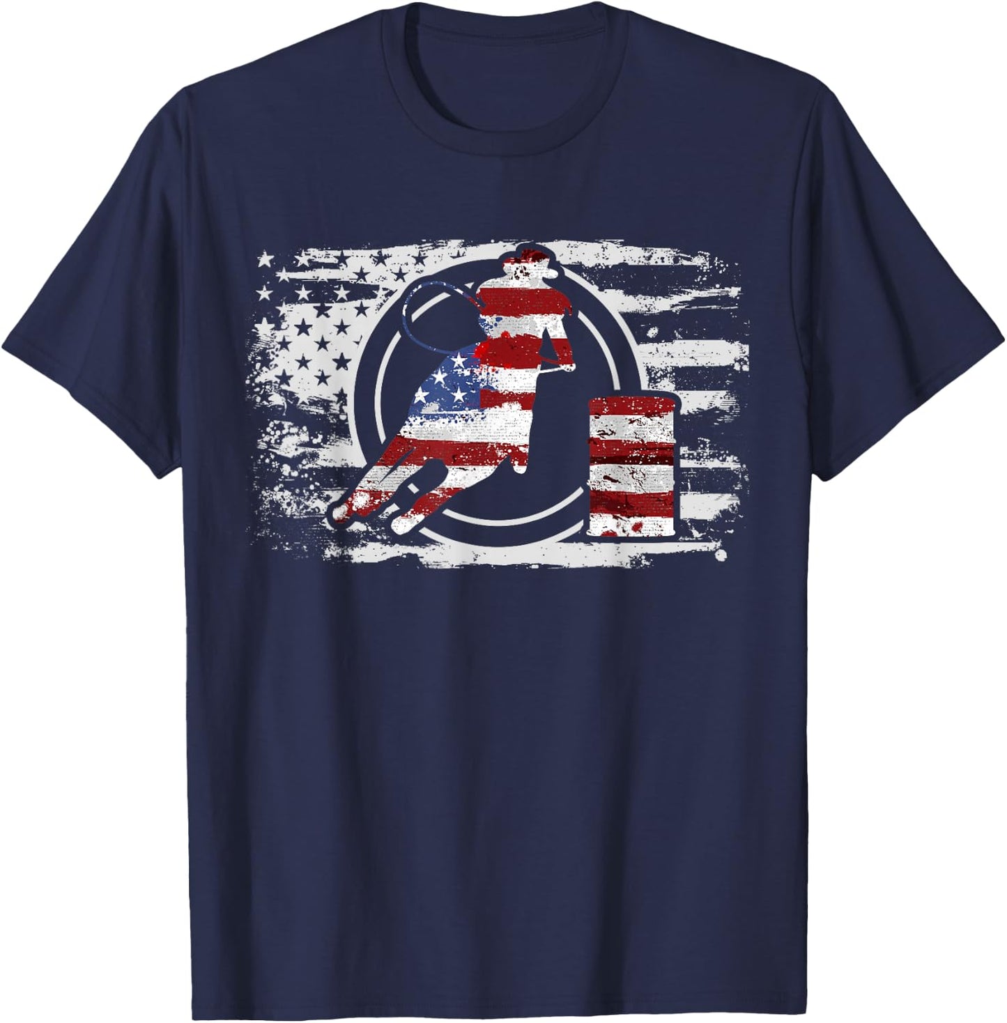 Barrel Racing Gift T-Shirt - T-Shirt | Navy