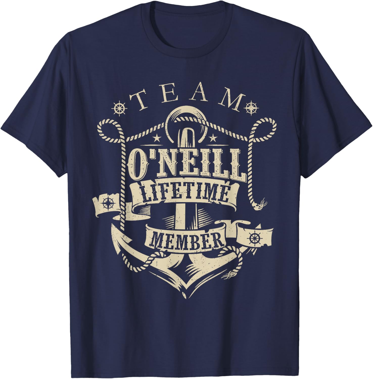 Team O’NEILL Lifetime Member Vintage O’NEILL Family Name T-Shirt - T-Shirt | Navy