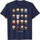 Game of Thrones Group Shot Pop Art Figures Small T-Shirt - T-Shirt | Navy