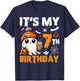 It's My 7th Birthday 7 Years Old Ghost Pumpkin Halloween T-Shirt - T-Shirt | Navy