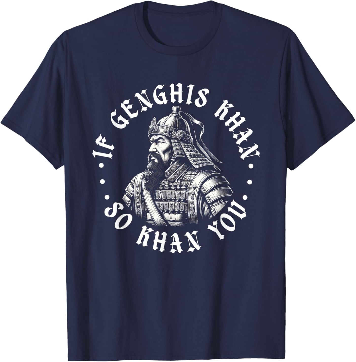 Genghis Khan World Tour - Historic Mongol T-Shirt - T-Shirt | Navy