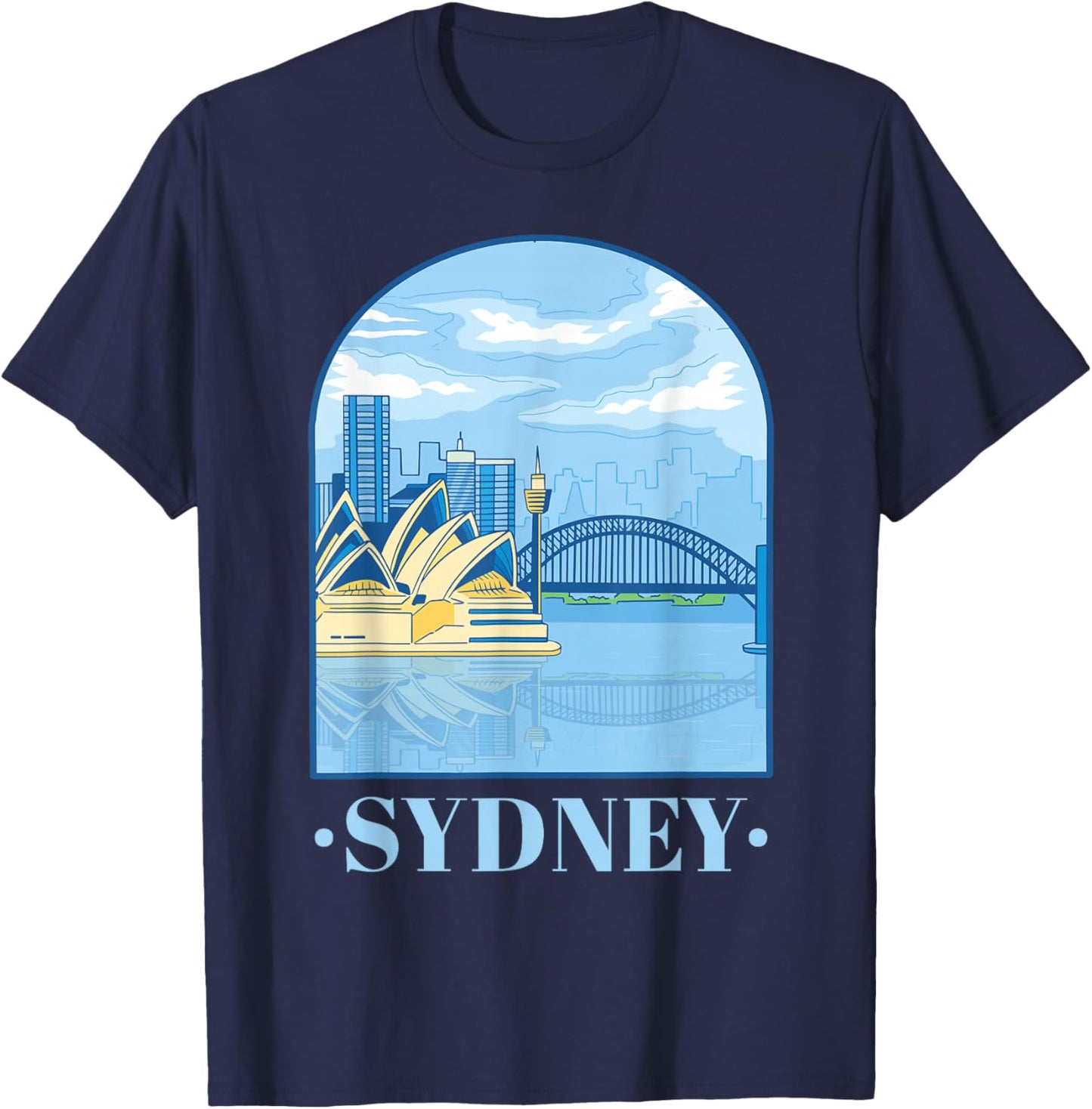 Vintage Sydney Australia Aussie Expat Adult Men Women Kids T-Shirt - T-Shirt | Navy