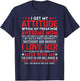 I Get My Attitude from My Freaking Awesome Mom Mothers Gift T-Shirt - T-Shirt | Navy