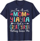 I'm A Mom YiaYia And Great YiaYia Mother's Day 2025 T-Shirt - T-Shirt | Navy
