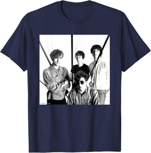 REM New York Band Photo by George DuBose T-Shirt - T-Shirt | Navy