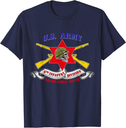 6th Infantry Division 6th ID Veteran Gifts Sixth Division T-Shirt - T-Shirt | Navy