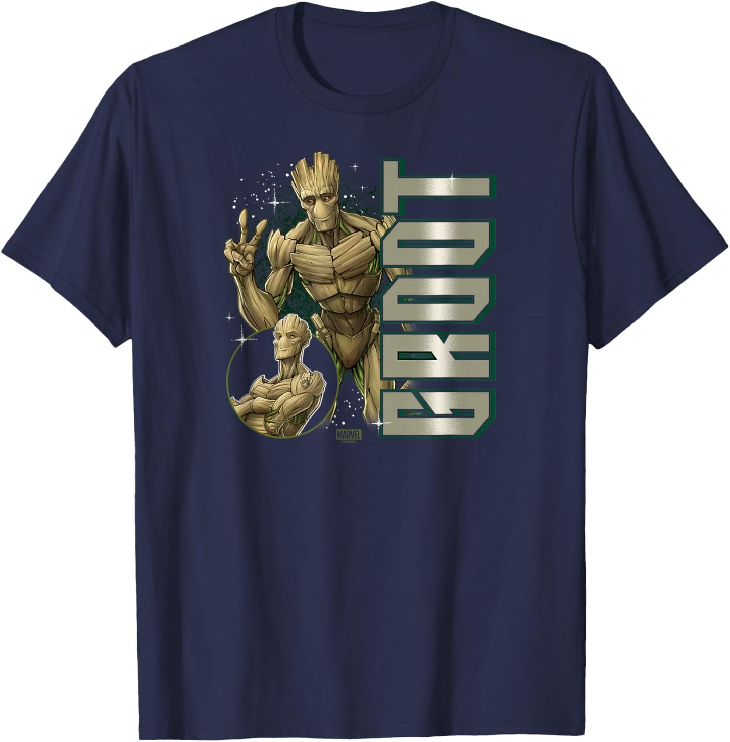 Guardians of The Galaxy - Groot Bootleg T-Shirt - T-Shirt | Navy