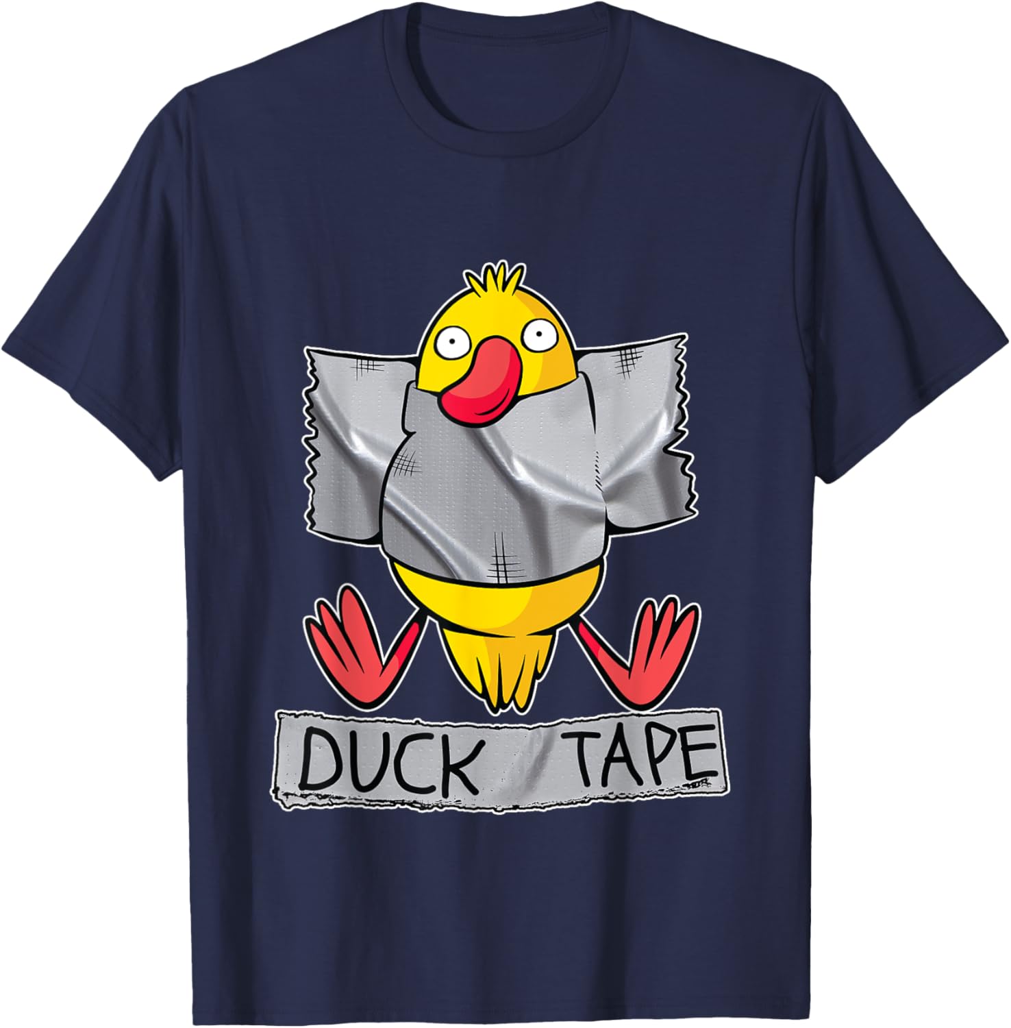 Funny Duck Tape T-Shirt - T-Shirt | Navy