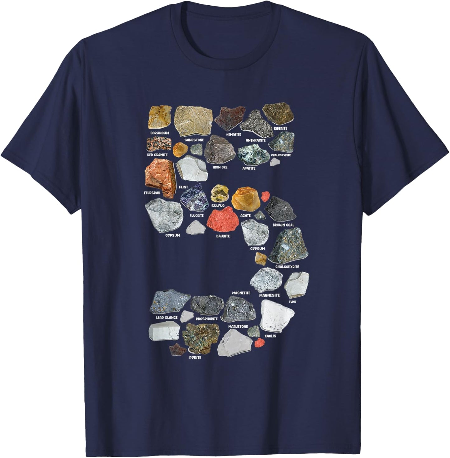 Geology 5 years Old Rock Collecting 5th Birthday T-Shirt - T-Shirt | Navy