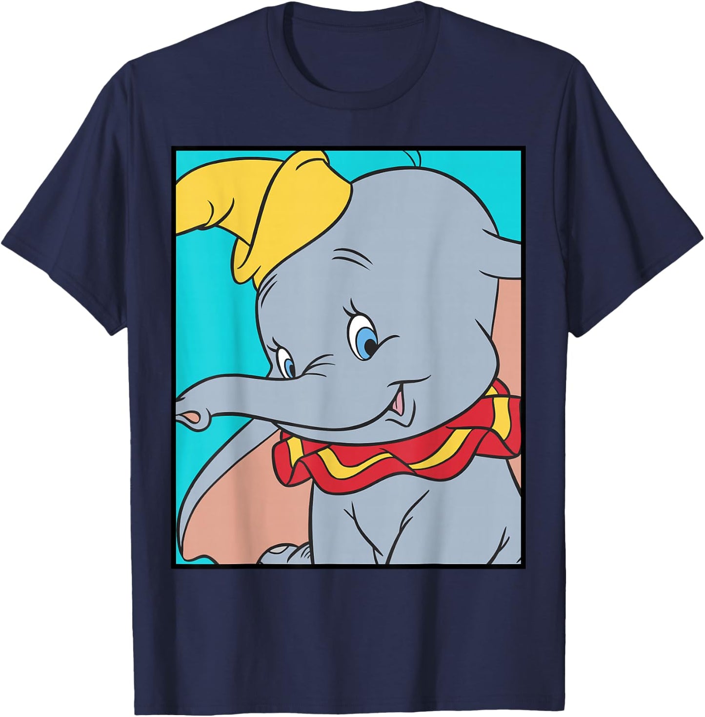 Disney Dumbo Portrait Box T-Shirt - T-Shirt | Navy