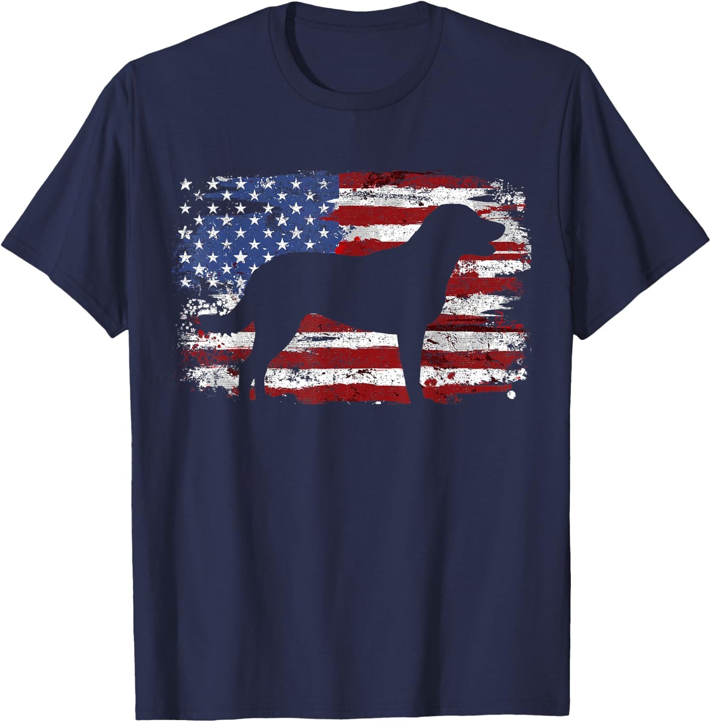 Chesapeake Bay Retriever Vintage USA Flag T-Shirt - T-Shirt | Navy