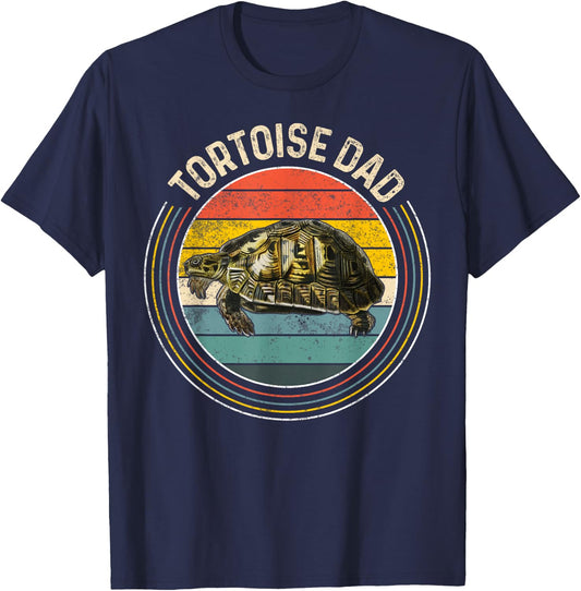 Funny Retro Tortoise Lovers - Tortoise Dad T-Shirt - T-Shirt | Navy