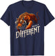 Built Different - Roar of Strength Fitness Motivation Tiger T-Shirt - T-Shirt | Navy