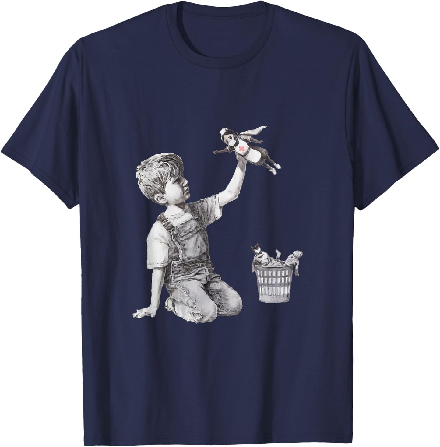 Superhero Nurse Health Workers T-Shirt - T-Shirt | Navy