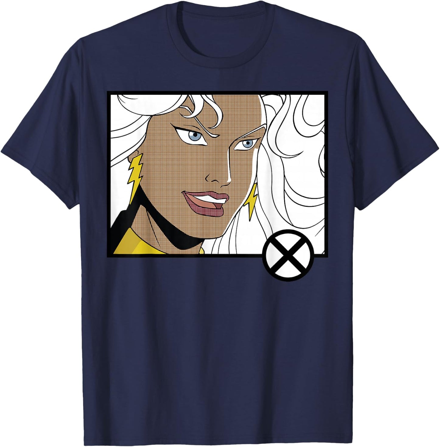 Marvel X-Men Storm Head Shot Panel T-Shirt - T-Shirt | Navy