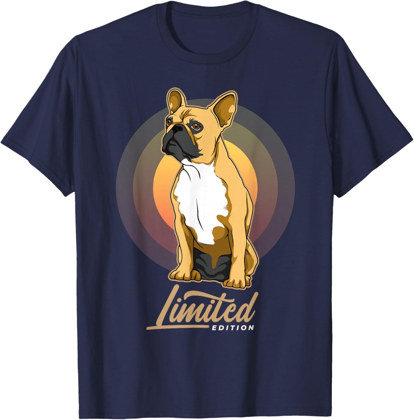 French Bulldog Frenchie Dog T-Shirt - T-Shirt | Navy