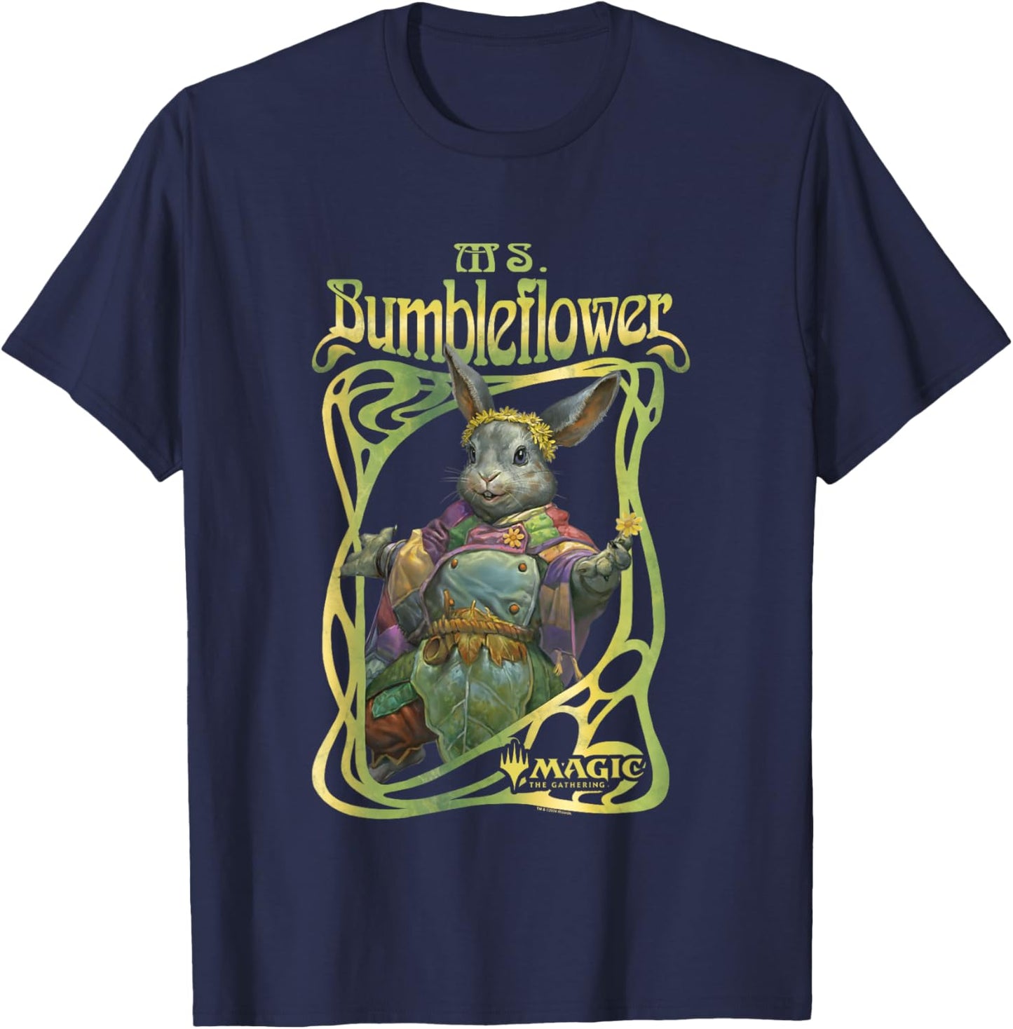 Magic: The Gathering Ms. Bumbleflower Portrait Vintage T-Shirt - T-Shirt | Navy