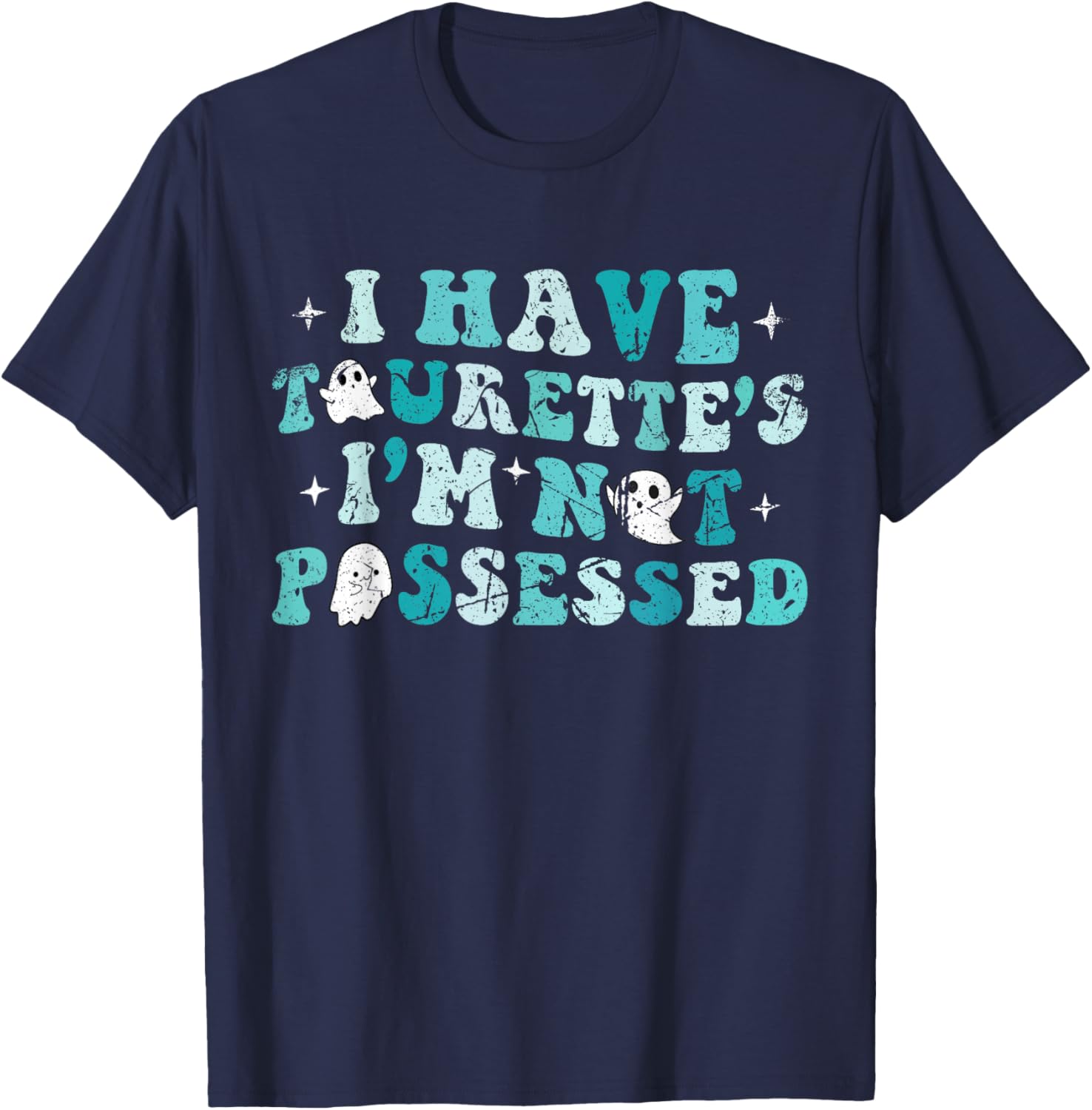 Tourette Syndrome Kids I Have Tourette's I'm Not Possessed T-Shirt - T-Shirt | Navy