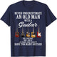 Never Underestimate An Old Man With A Guitar T-Shirt - T-Shirt | Navy