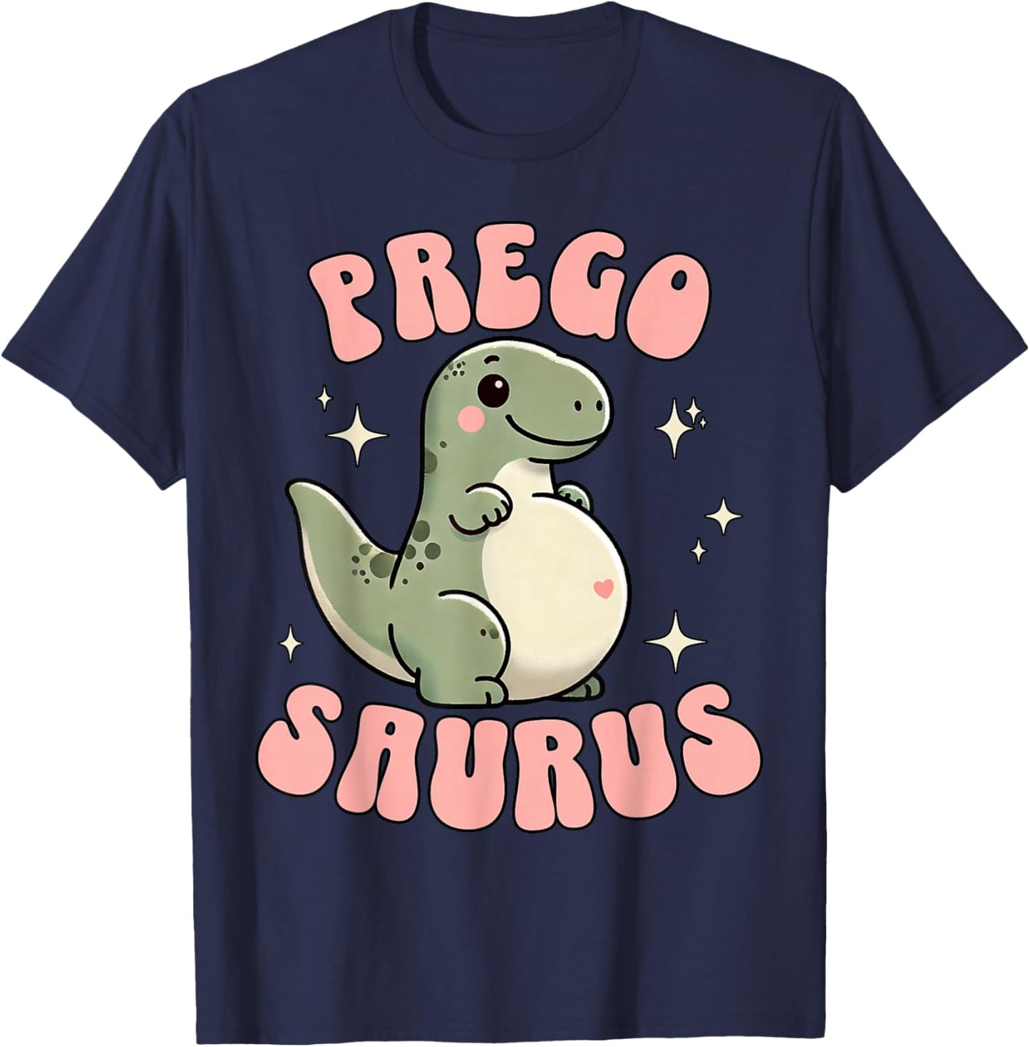 Funny Pregnant Mom Expecting Mama To Be Pregosaurus Cute Retro Mommy Dinosaur Pregnancy Announcement , Small, Black T-Shirt - T-Shirt | Navy