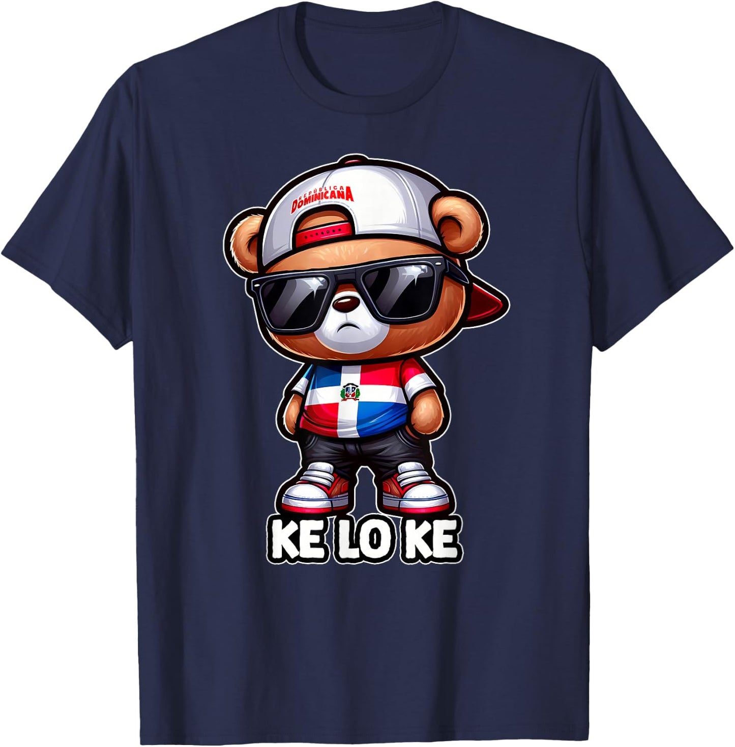 DIMELO KE LO KE Dominican Republic Flag Republica Dominicana T-Shirt - T-Shirt | Navy