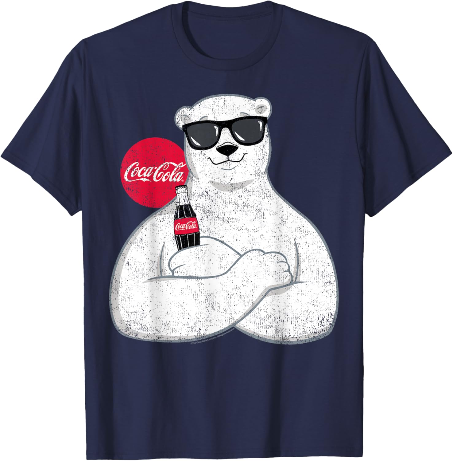 Coca-Cola - Polar Bear Sunglasses T-Shirt - T-Shirt | Navy