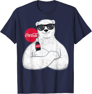 Coca-Cola - Polar Bear Sunglasses T-Shirt - T-Shirt | Navy
