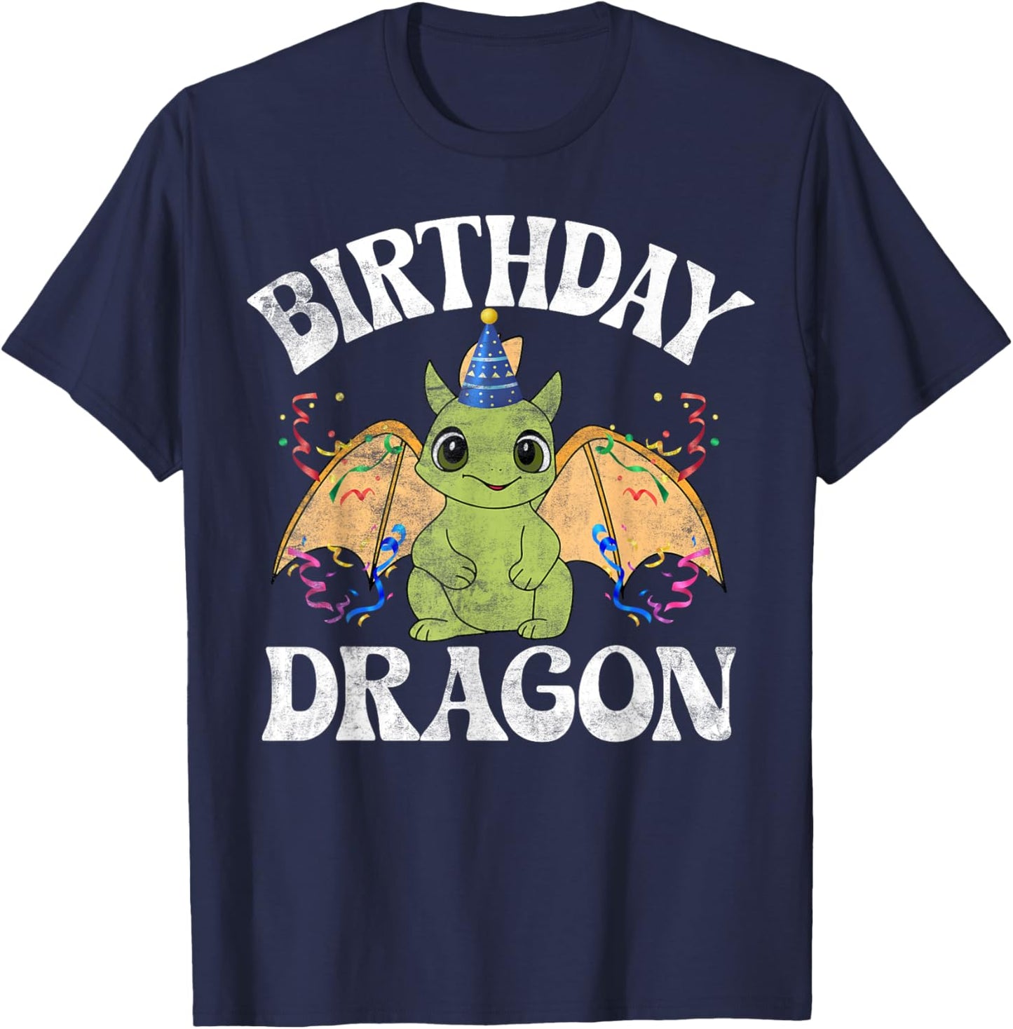 Birthday Dragon T-Shirt - T-Shirt | Navy