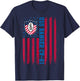 USS Ranger CV-61 American Flag Aircraft Carrier Veteran Papa T-Shirt - T-Shirt | Navy