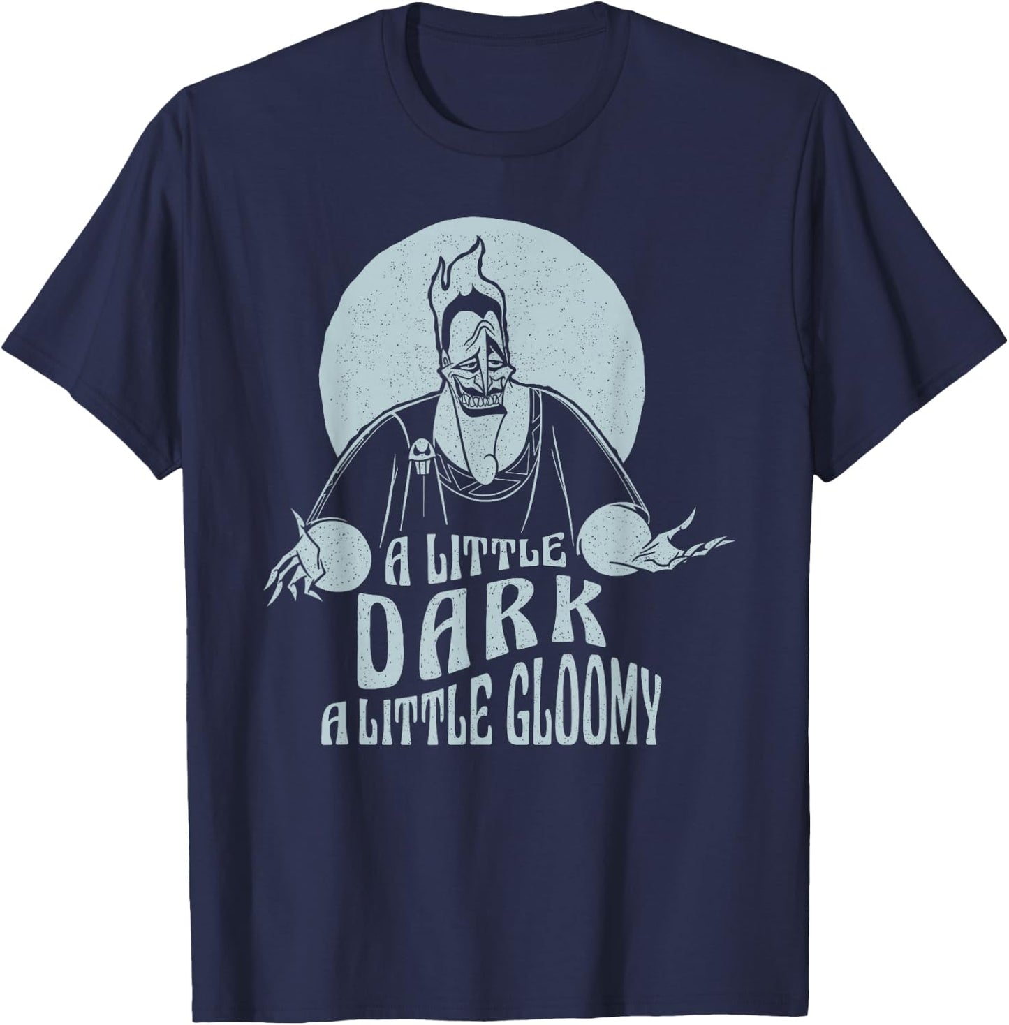 Disney Hercules Hades A Little Dark A Little Gloomy Portrait T-Shirt - T-Shirt | Navy