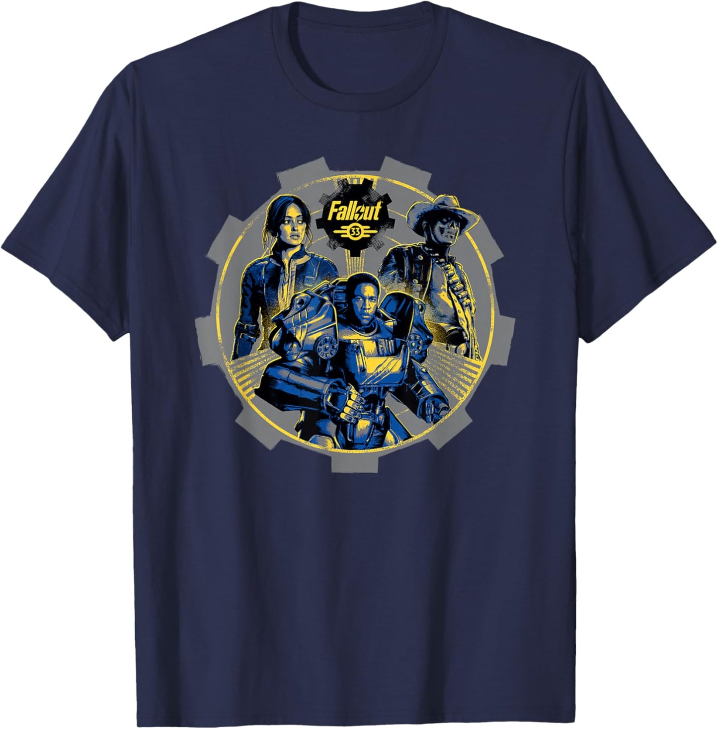 Fallout - Trio Vault T-Shirt - T-Shirt | Navy