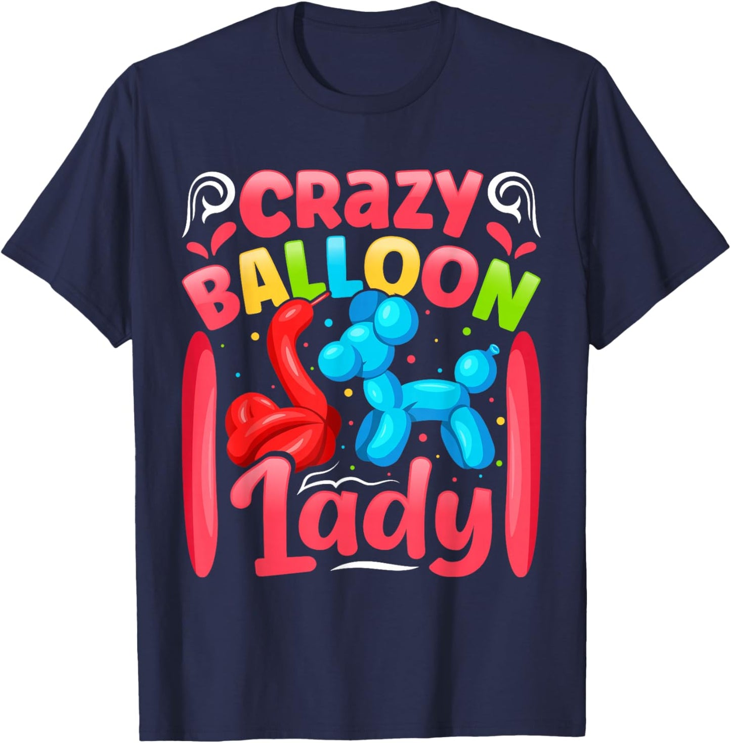 Party Balloon Design T-Shirt - T-Shirt | Navy