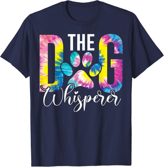 The Dog Whisperer Dog Lover Pet Owner Agility Handler Men Women Girls Kids T-Shirt - T-Shirt | Navy