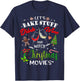 Let's Bake Stuff Drink Wine and Watch Christmas Movies Funny T-Shirt - T-Shirt | Navy
