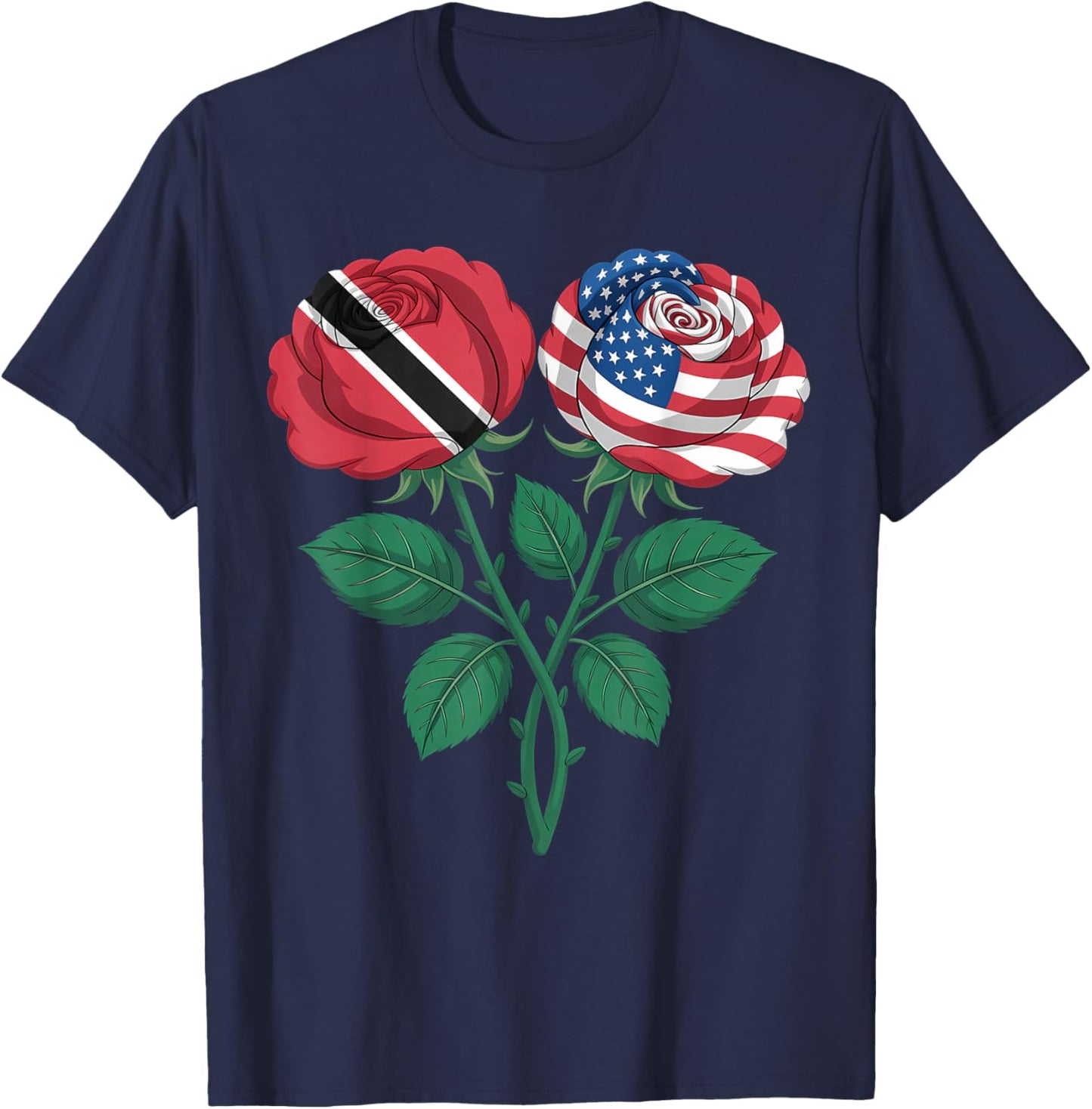 Trinidad and Tobago Flag Trini Flag Roots Trinidadian Flag T-Shirt - T-Shirt | Navy