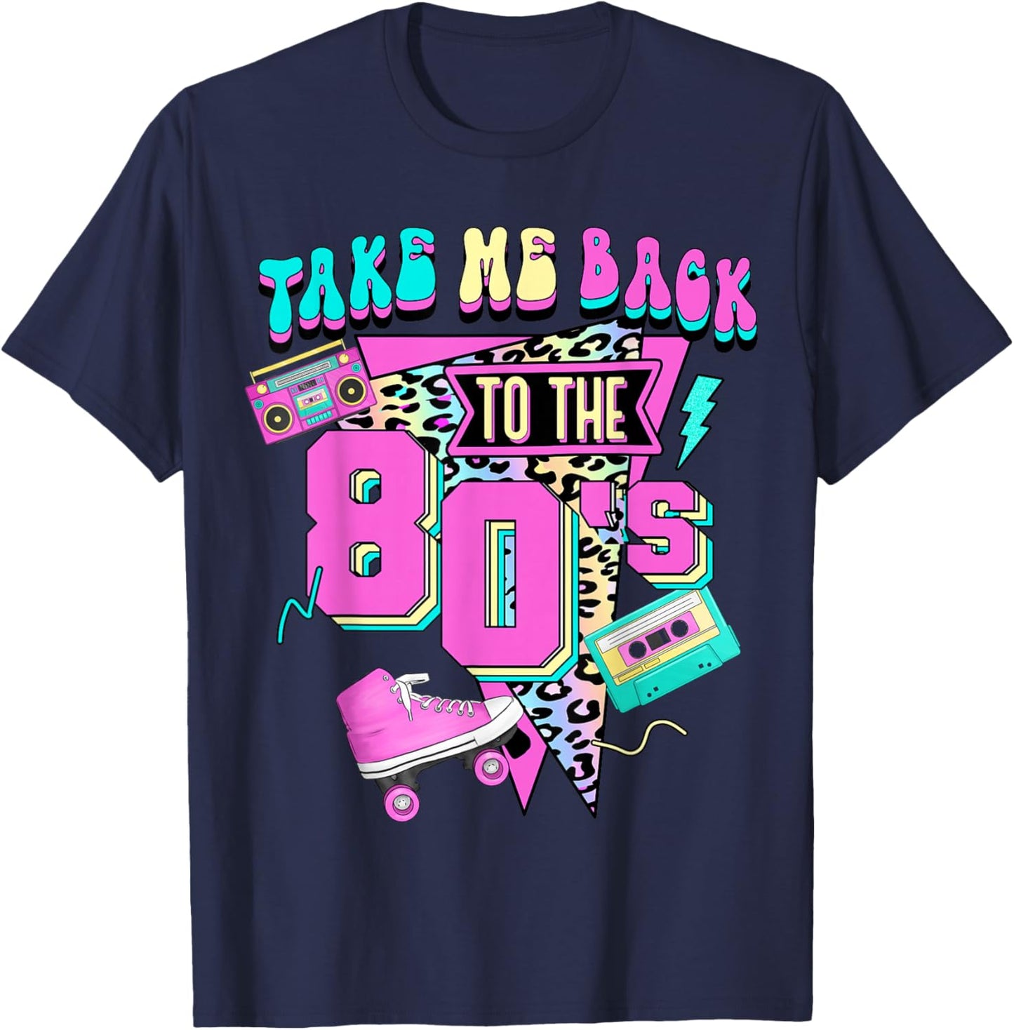 Take Me Back To The 80's Gen X Baby Boomers Vintage 1980's T-Shirt - T-Shirt | Navy