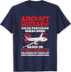 Aircraft Mechanic Precision Guess Work Aircraft Mechanic T-Shirt - T-Shirt | Navy