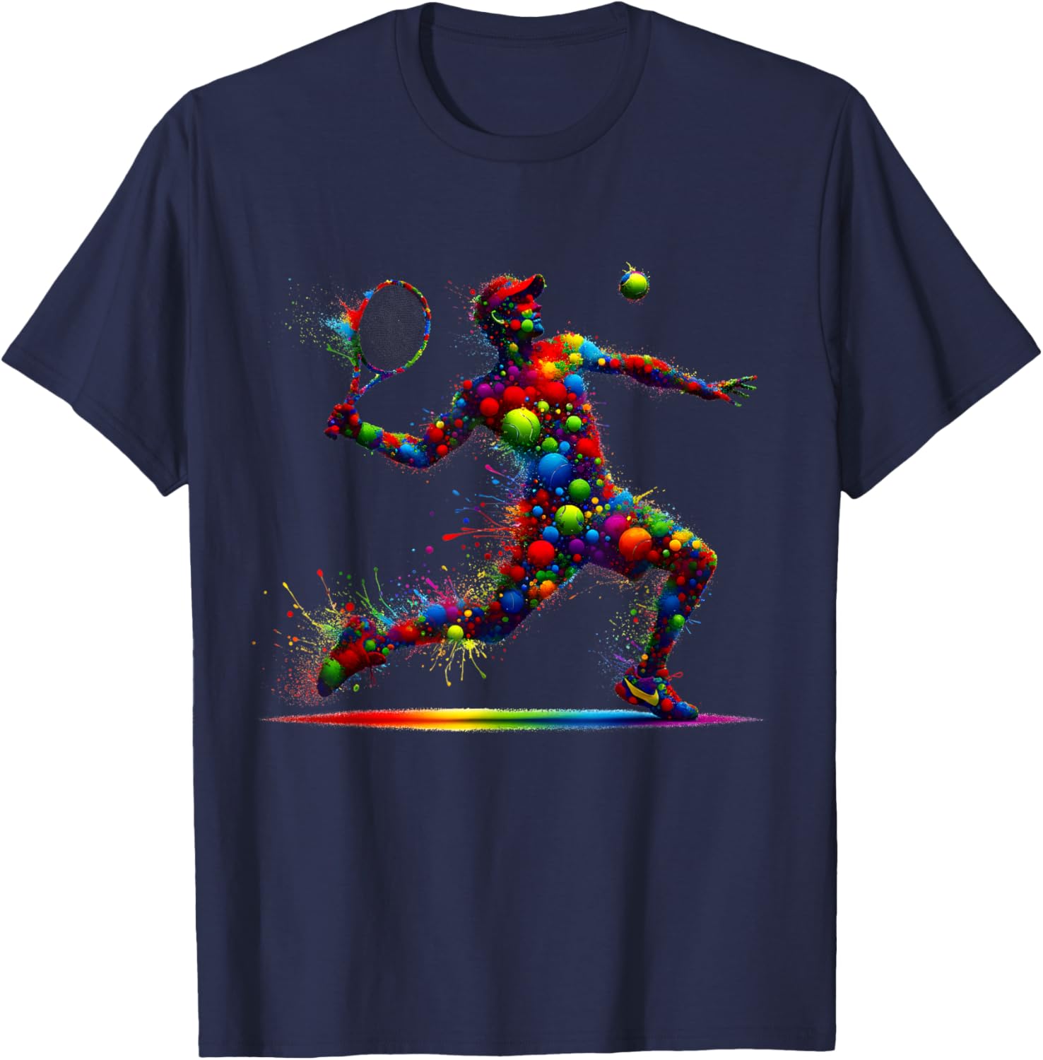 Tennis Player Kids Youth Men Boys T-Shirt - T-Shirt | Navy