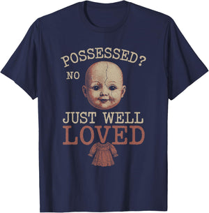 Horror Doll Collector Creepy Toy Lover Haunted Doll T-Shirt - T-Shirt | Navy